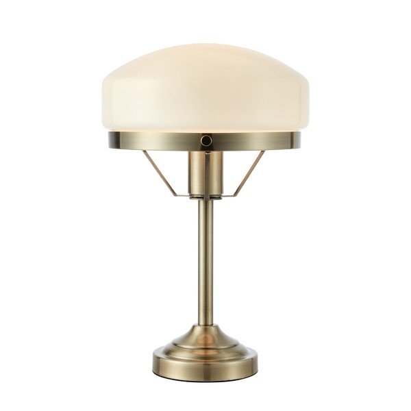 Kremowa/w kolorze mosiądzu lampa stołowa (wysokość 39 cm) Aurelia – Markslöjd