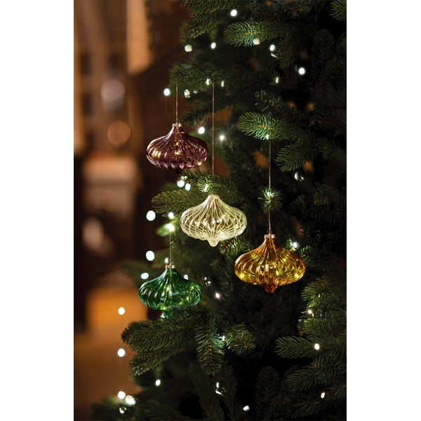 Bordowa dekoracja świetlna ø 11 cm Dina – Sirius-image-1