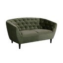 Zielona aksamitna sofa Actona Ria, 150 cm
