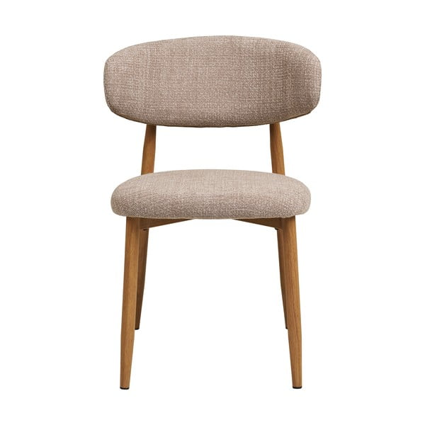 Beżowe/w naturalnym kolorze tapicerowane krzesło Levanto – House Nordic-image-3