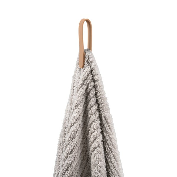 Beżowy silikonowy klips do wieszania ręczników 2 szt. Loop – Zone-image-1