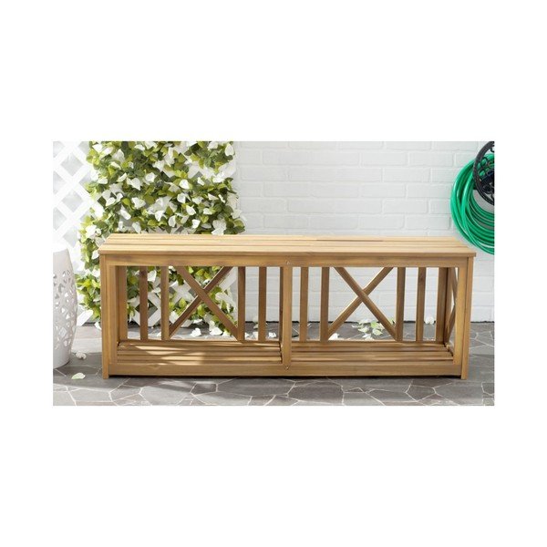 Ławka ogrodowa z drenw akacji Safavieh Branco Nature-image-2