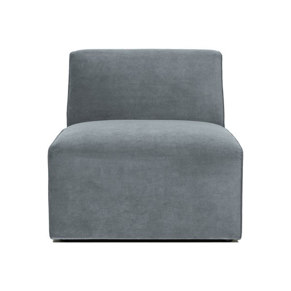 Szary sztruksowy moduł sofy (moduł środkowy) Sting – Scandic