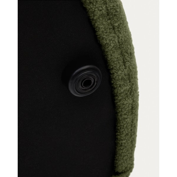 Zielony puf z materiału bouclé Kaeli – Kave Home-image-4