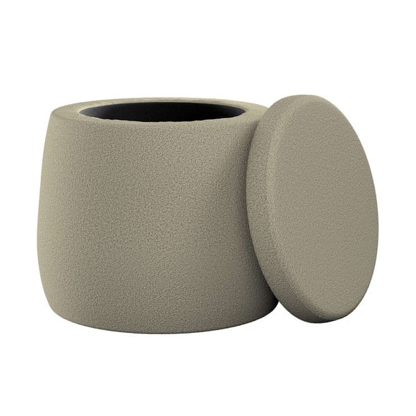 Beżowy puf dziecięcy Boucle – Yellow Tipi-image-1