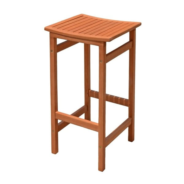 Brązowe drewniane hokery ogrodowe zestaw 2 szt. Palmdale – Garden Pleasure-image-1