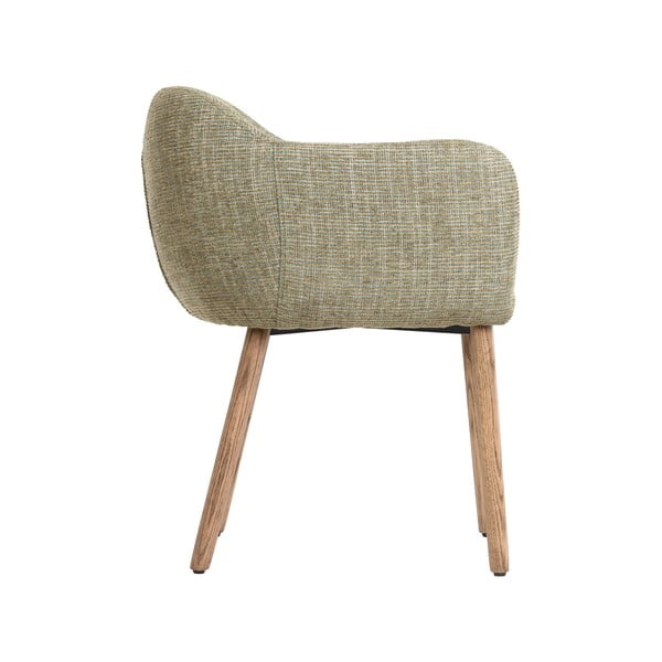 Jasnozielone tapicerowane fotele jadalniane zestaw z podłokietnikami 2 szt. Blaine – Light & Living-image-3