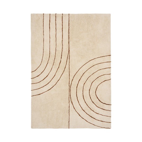 Beżowy dywan z mieszanki bawełny 160x230 cm Tampa – House Nordic