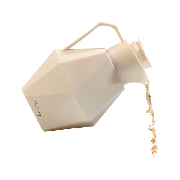 Kremowy termos Vialli Design Geo, 1 l-image-2