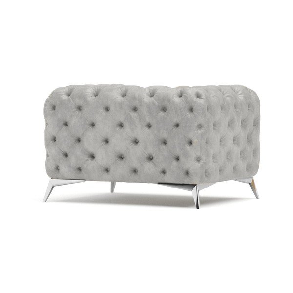 Jasnoszary aksamitny fotel Chelsea – Ropez-image-2