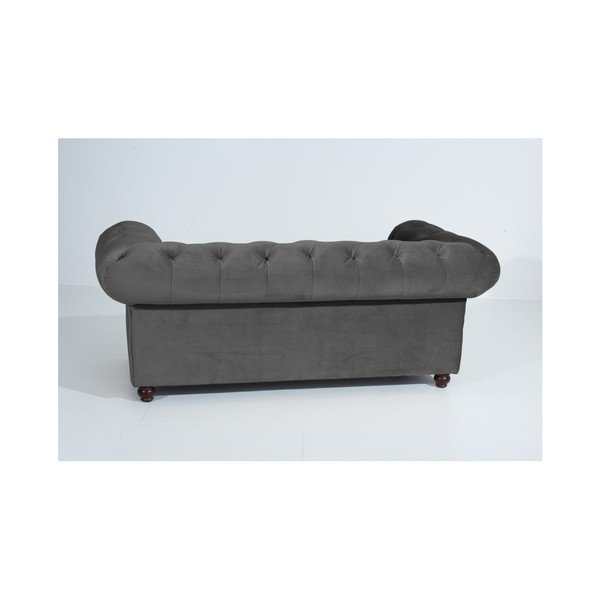 Antracytowa sofa Max Winzer Orleans Velvet, 196 cm-image-3