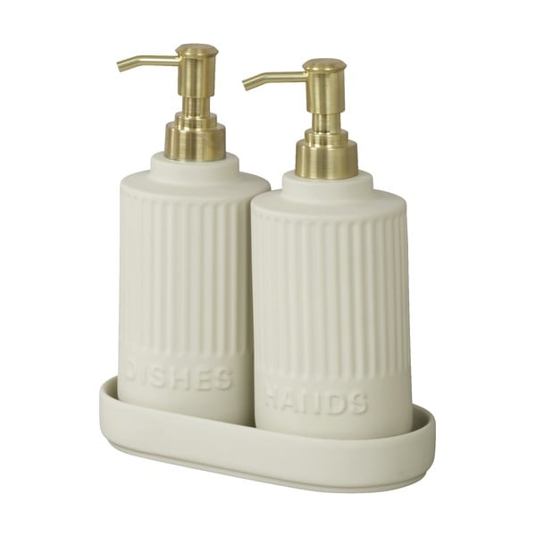 Kremowy ceramiczny stojak na akcesoria do mycia naczyń Heidi – Wenko