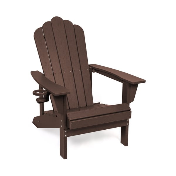 Brązowy plastikowy fotel ogrodowy Adirondack – Bonami Selection