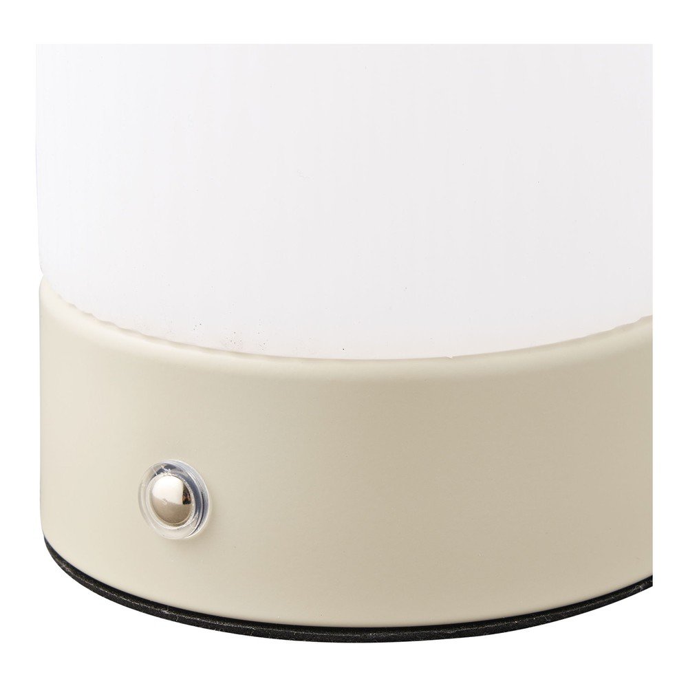 Biało-szarobrązowa metalowa lampa stołowa z plastikowym kloszem (wysokość 18 cm) Ashford – House Nordic (zdjęcie 7)
