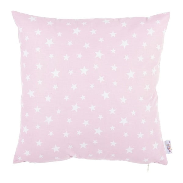 Różowa bawełniana poszewka na poduszkę Mike & Co. NEW YORK Mirro, 35x35 cm