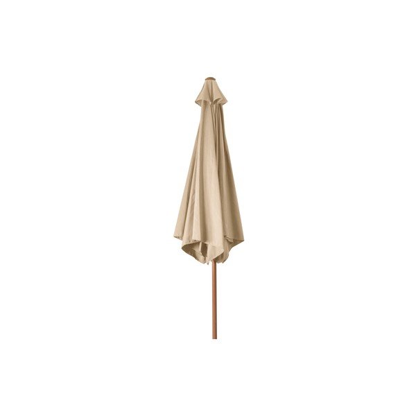 Beżowy parasol ogrodowy ø 300 cm Wood – Rojaplast-image-2