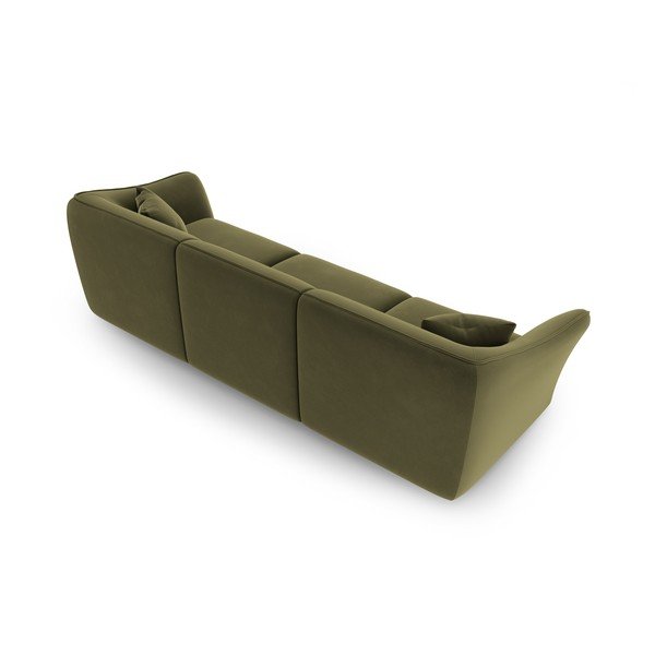 Zielona aksamitna sofa 292 cm Tokyo – Cosmopolitan Design-image-3