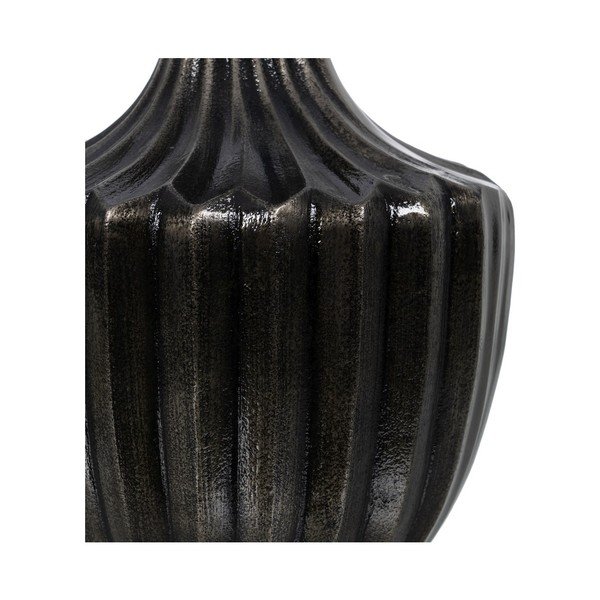 Czarno-biała lampa stołowa z tekstylnym kloszem (wysokość 52,5 cm) – Ixia-image-4