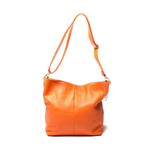 Pomarańczowa torebka skórzana Luisa Vanini Giliana-image-4