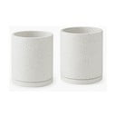 Zestaw 2 białych doniczek Bonami Selection Terrazzo, ø 26 cm