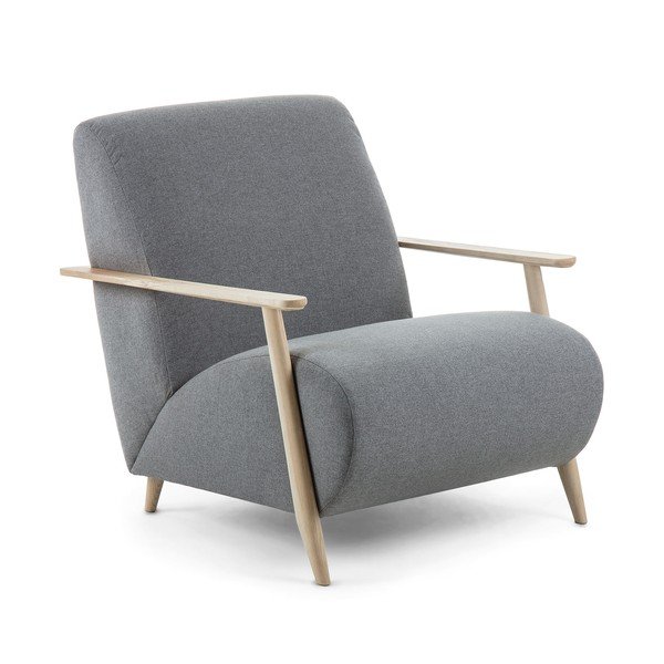 Szary fotel Meghan – Kave Home-image-2