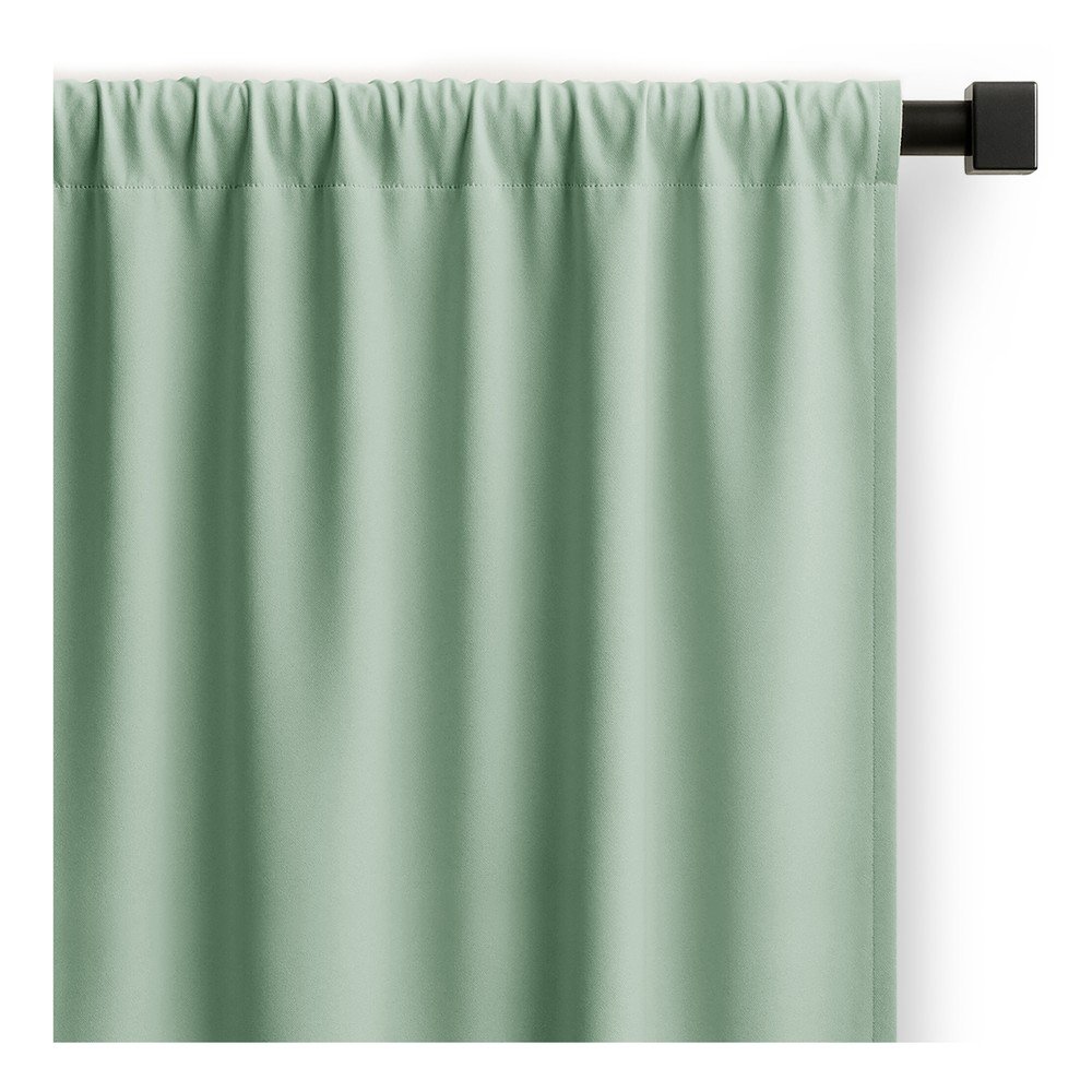 Miętowa zasłona częściowo zaciemniająca (dimout) 140x270 cm Carli – Restilo