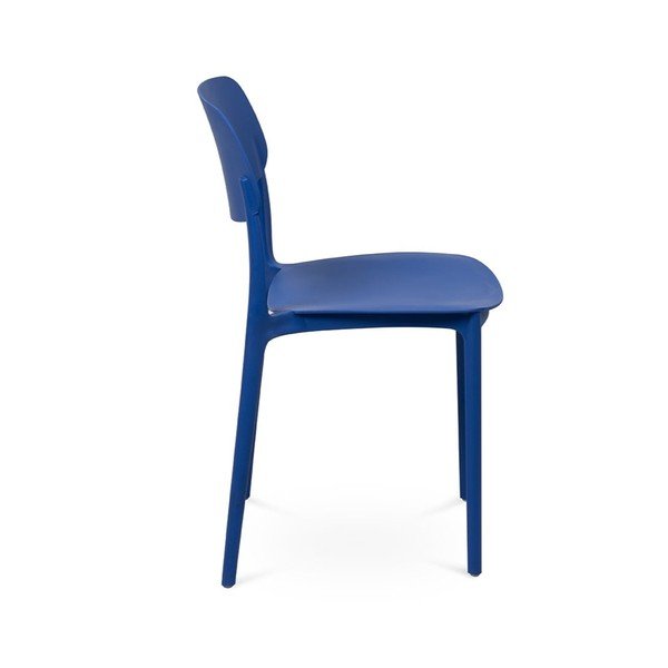 Niebieskie plastikowe krzesło ogrodowe Hébé – Bonami Essentials-image-4