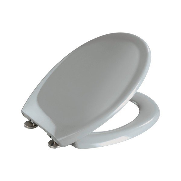 Jasnoszara deska sedesowa z łatwym domknięciem Wenko Premium Ottana, 45,2x37,6 cm-image-1