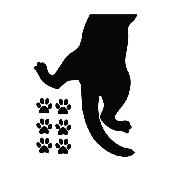 Naklejka Ambiance Cat Footprints-image-1