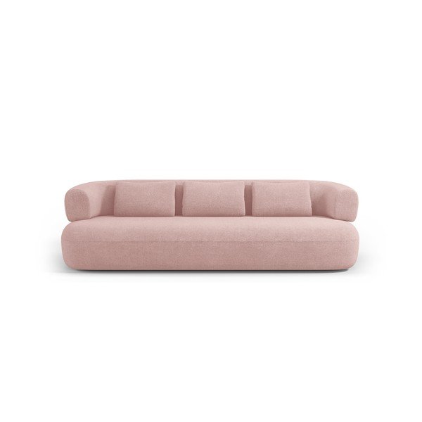 Jasnoróżowa sofa z materiału bouclé 226 cm Jenny – Micadoni -image-2
