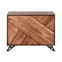 Szafka z litego drewna akacjowego 120x78x40 cm Ambala – Interia Home & Living