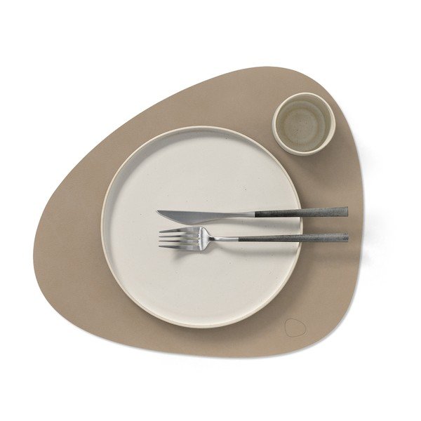 Mata stołowa ze skóry ekologicznej 37x44 cm Curve L Nupo – LIND DNA-image-1