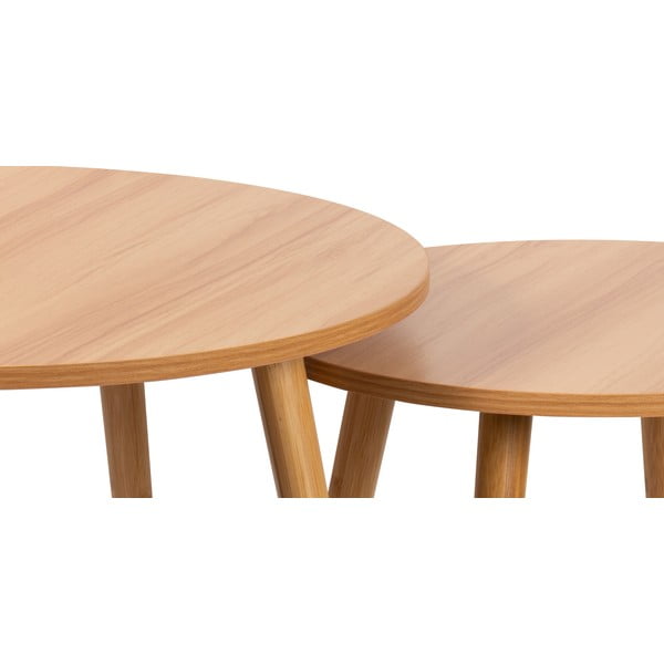 Okrągłe stoliki zestaw 2 szt. ø 60 cm Luke – Bonami Essentials-image-3