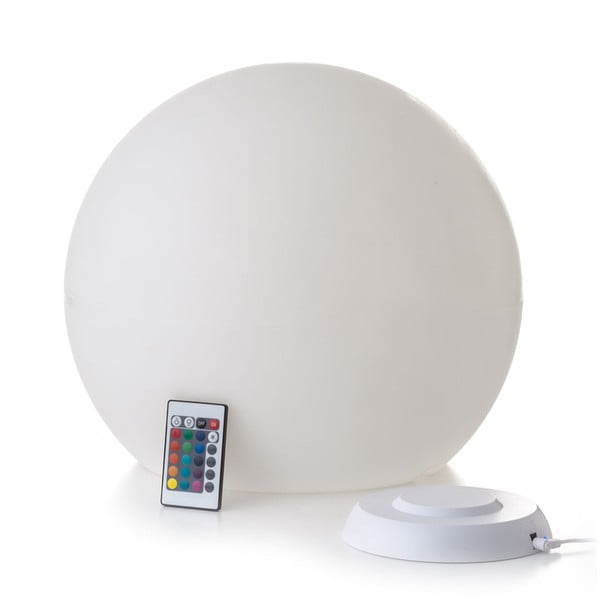 Biała lampa ogrodowa ø 40 cm Globe – Tomasucci