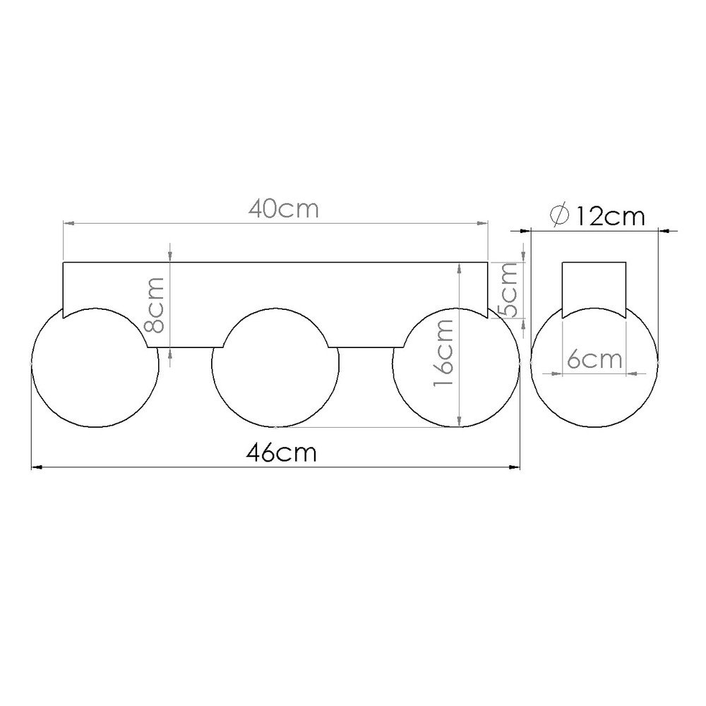 Biało-naturalna lampa sufitowa ze szklanym kloszem ø 12 cm Solum – Sollux (zdjęcie 9)