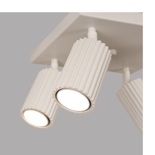 Kremowa lampa punktowa 25x25 cm Gleam – Sollux-image-1