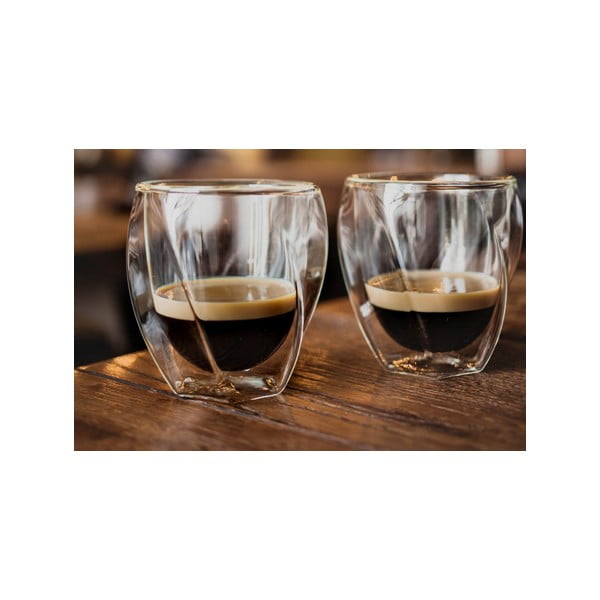 Kubki do cappuccino z podwójną ścianką zestaw 2 szt. 250 ml Cristallo – Vialli Design-image-3