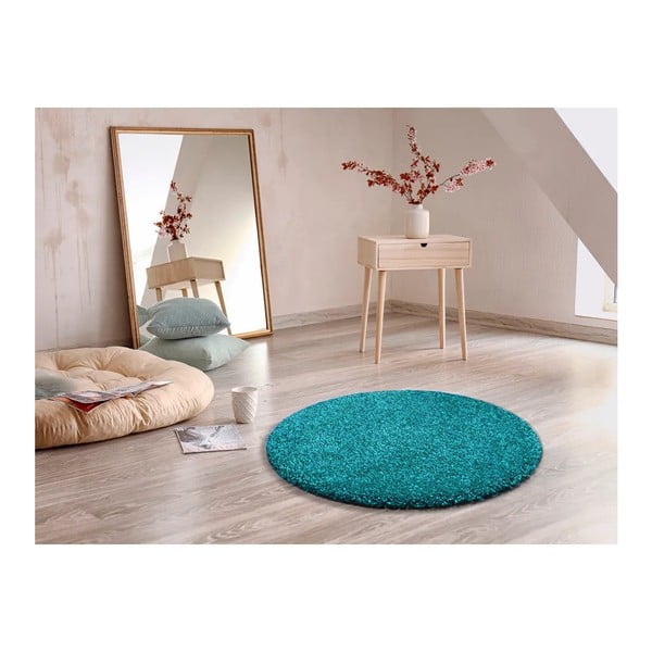 Niebieski dywan Universal Aqua Liso, ø 100 cm-image-1