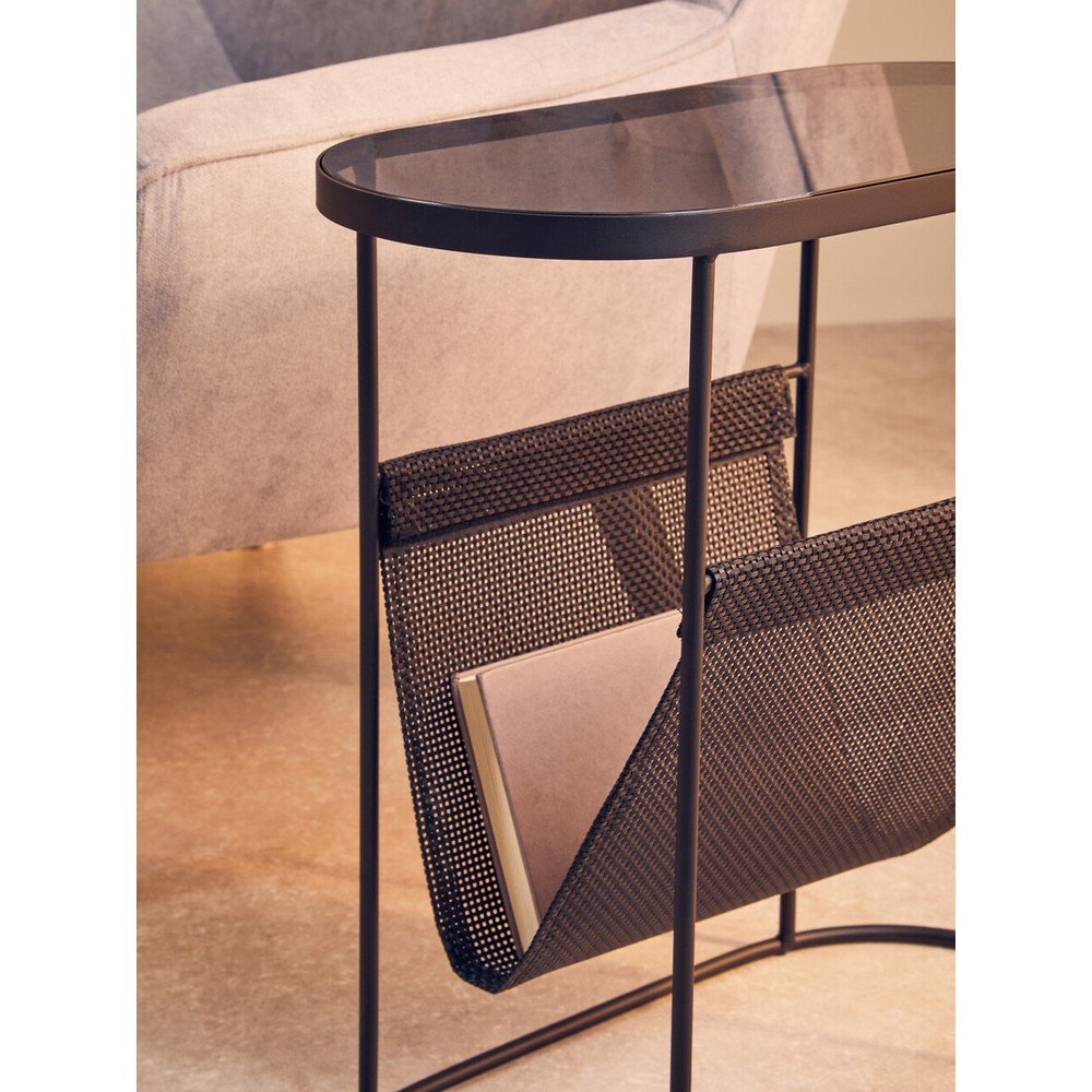 Stolik ze szklanym blatem 25x54 cm Trento – Premier Housewares (zdjęcie 3)