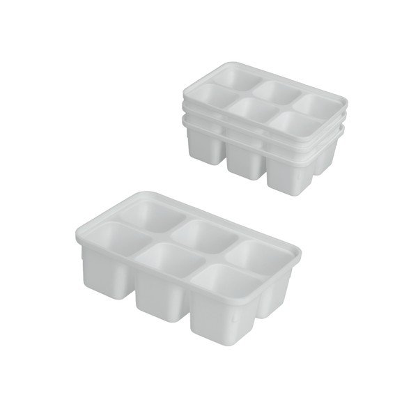 Zestaw 4 białych foremek do lodu Metaltex Ice Cube-image-1
