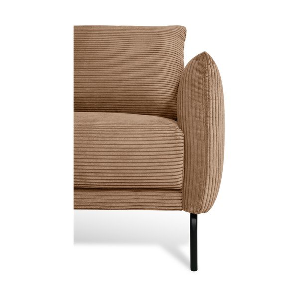 Jasnobrązowa sztruksowa sofa 212 cm Venray – Scandic-image-3