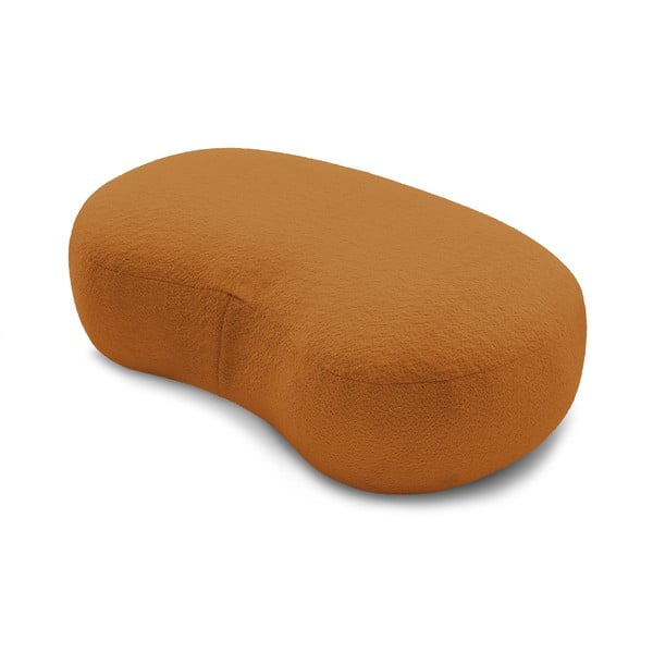 Musztardowy podnóżek z materiału bouclé Saint-Germain – Bobochic Paris-image-4