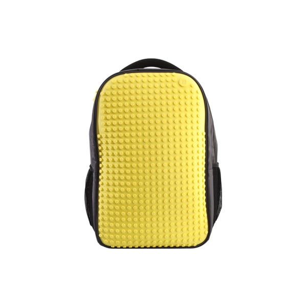 Plecak studencki Pixelbag, szary/zółty