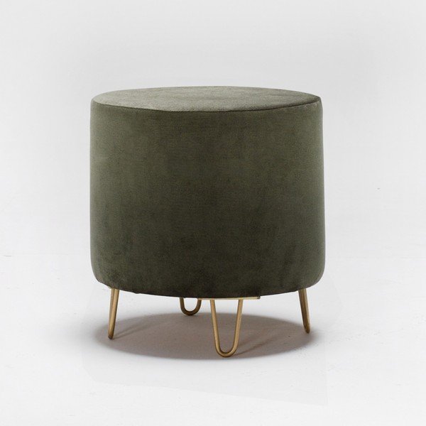 Khaki podnóżek Balcab Home Ronda