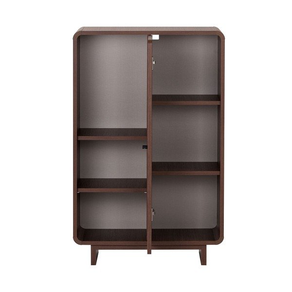 Szafka w dekorze orzecha w ciemnym naturalnym kolorze 70x110x34 cm Torina – Nordure-image-3