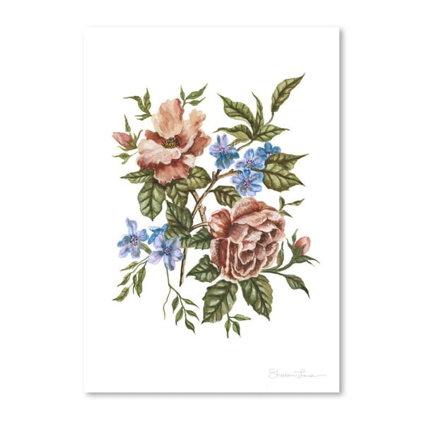 Plakat Americanflat Rustic Wildflower Bouquet by Shealeen Louise, 30x42 cm