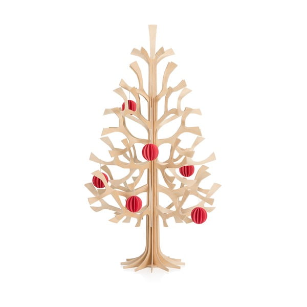Składana dekoracja Lovi Spruce Minibaubles Bright Red