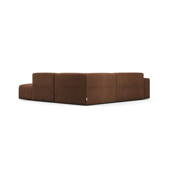Brązowy sztruksowy narożnik Marie Claire Home Karen, 260 cm, prawostronny-image-4
