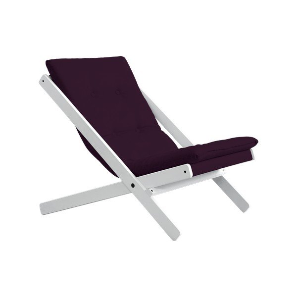 Fotel składany Karup Boogie White/Purple Plum-image-2