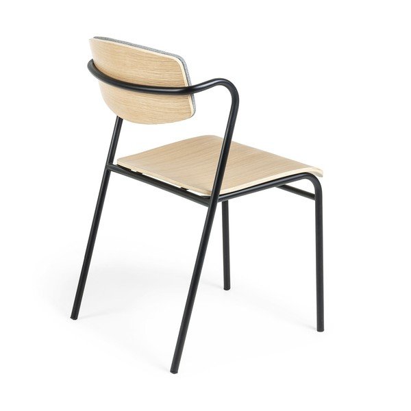 Krzesło do jadalni w dekorze drewna dębowego Kave Home Zaha-image-3